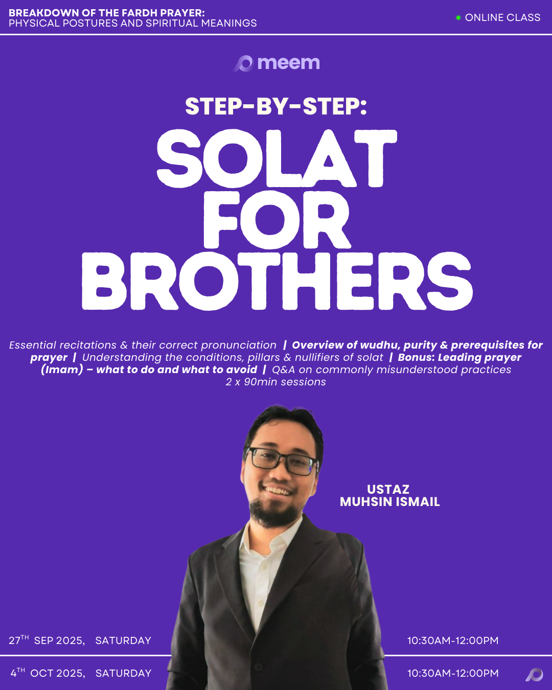 Step-by-Step: Solat for Brothers